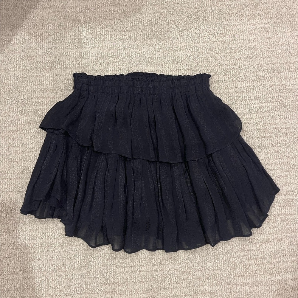 LoveShack Fancy Navy / Midnight Ruffle skirt